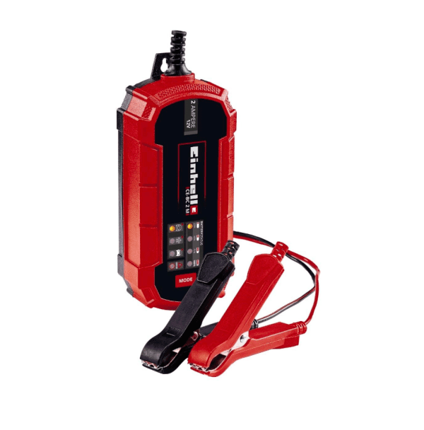 Prostownik CE-BC 2 M 1002215 Einhell do wszystkich standardowych akumulatorów samochodowych 12 V o pojemności 3-60 Ah